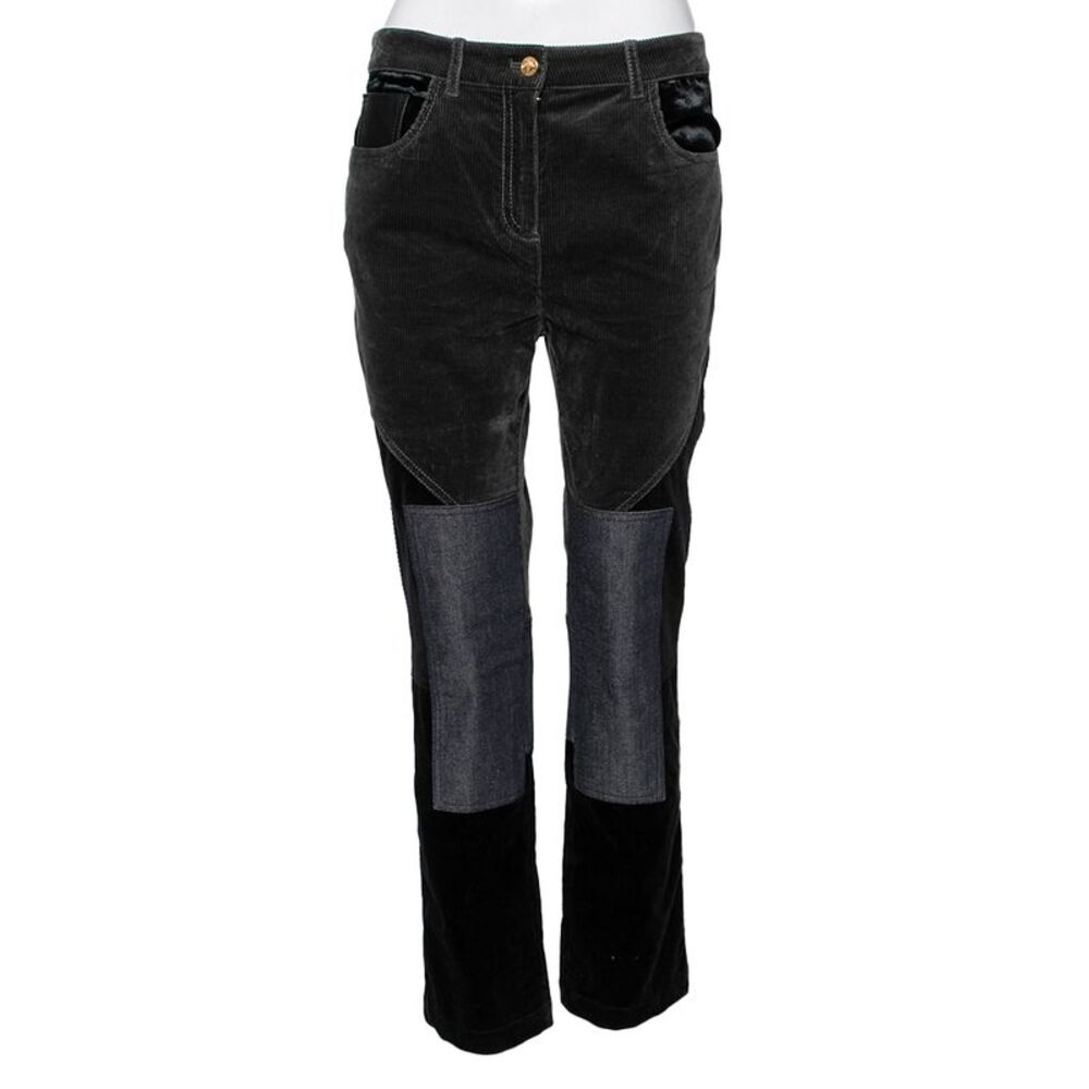 Roberto Cavalli Multicolor Denim Patch Detail Cor… - image 1